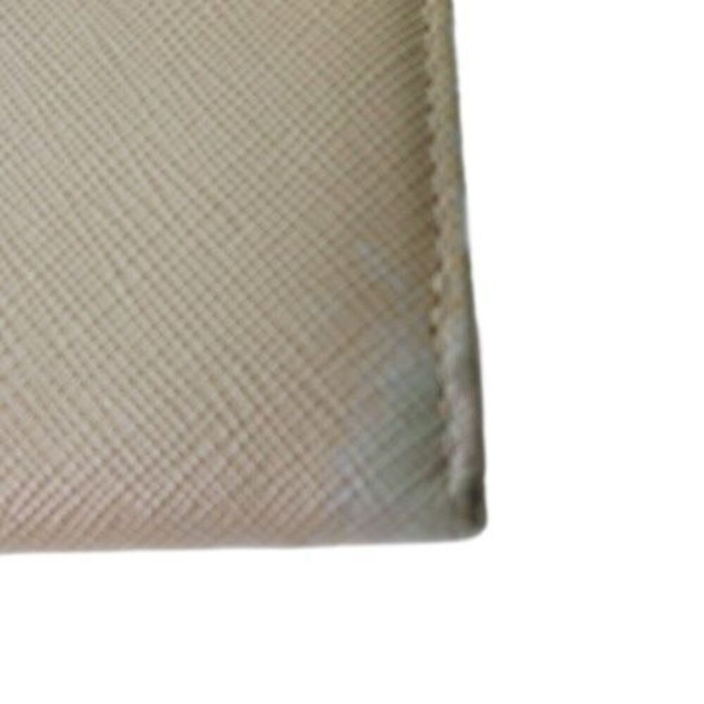 Prada Saffiano Wallet Triangular Plate Clasp Pink… - image 3